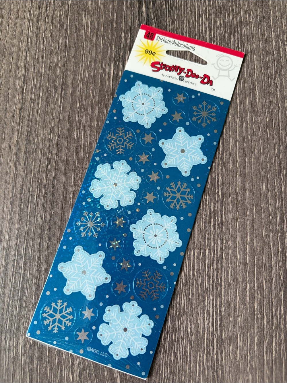 ❤️$3 NWT Stickety Doo Da Snowflake Stickers